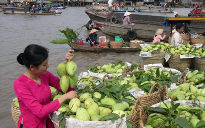 Cai Be Market Mekong delta