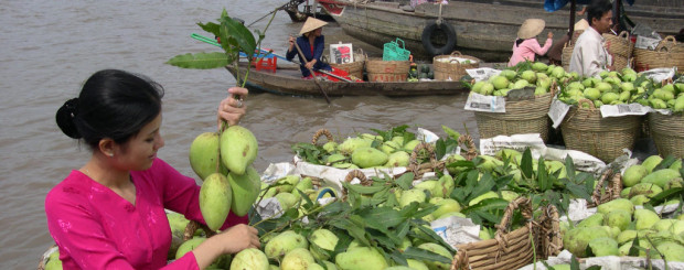 Cai Be Market Mekong delta